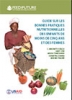 Guide sur les bonnes pratiques nutritionnelles: des enfants de moins de cinq ans et des femmes